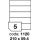 etikety RAYFILM 210x59,4 univerzálne biele R01001120A (100 list./A4) (R0100.1120A)