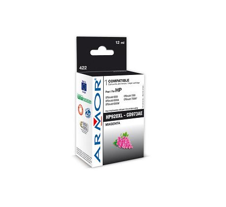 alt. kazeta wecare ARMOR pre HP Officejet 6000, 6500 magenta CD973AE (K20451W4)