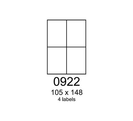 etikety RAYFILM 105x148 matné biele polyetylenové laser/inkjet R05030922F (1.000 list./A4) (R0503.0922F)