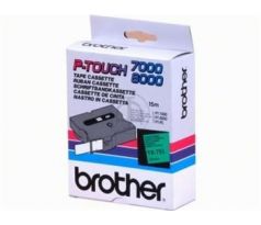 páska BROTHER TX751 čierne písmo, zelená páska Tape (24mm) (TX751)
