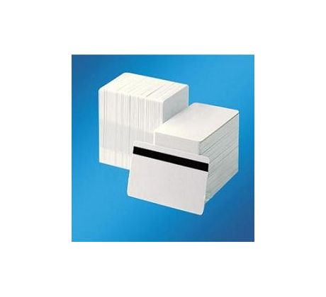 karta DATACARD plastová biela s magnetickým prúžkom CR80/.030T HICL (803229-034 (803229-036))