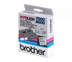 páska BROTHER TX151 čierne písmo, transparentná páska Tape (24mm) (TX151)