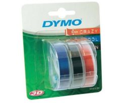 páska DYMO 3D Blue/Black/Red Tape (9mm) 3ks (S0847750)