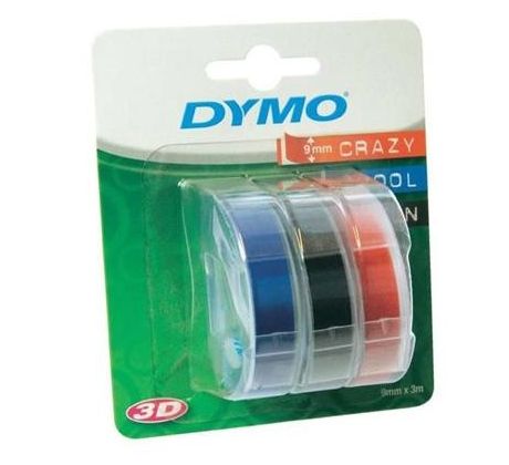 páska DYMO 3D Blue/Black/Red Tape (9mm) 3ks (S0847750)