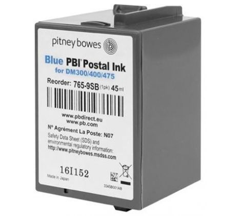 PBI Postal ink PITNEY BOWES blue Dm300/Dm400/Dm475 (765-9SB)