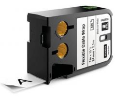 páska DYMO XTL 1868808 Black On White Flexible Cable Wrap Tape (24mm) (1868808)