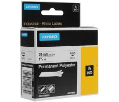 páska DYMO 1734523 D1 RHINO Black On White Permanent Polyester Tape (24mm) (S0773830/1734523)