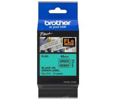 páska BROTHER FLe7511 čierne písmo, zelené pred-definované štítky 21x45 Tape (24mm) (FLE7511)
