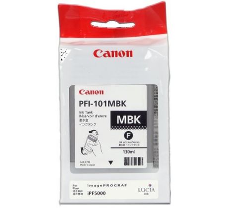 kazeta CANON PFI-101MBK Matte Black pre iPF 5000/6000s (130 ml) (0882B001)