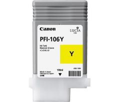 kazeta CANON PFI-106Y Yellow pre iPF 6300/6300s/6350/6400/6400s/6450 (130ml) (6624B001)