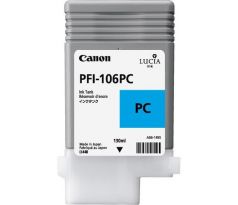 kazeta CANON PFI-106PC Photo Cyan pre iPF 6300/6300s/6350/6400/6400s/6450 (130ml) (6625B001)