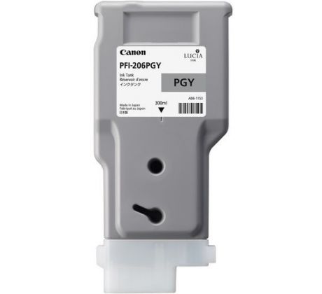 kazeta CANON PFI-206PGY Photo Grey pre iPF 6400/6450 (300 ml) (5313B001)