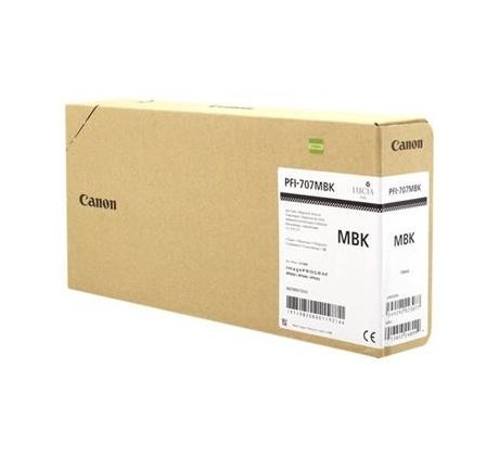 kazeta CANON PFI-707MBK matte black iPF 830/840/850 (700 ml) (9820B001)