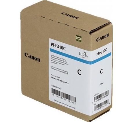 kazeta CANON PFI-310C cyan iPF TX-2000/2100/3000/3100/4000/4100 (330 ml) (2360C001)