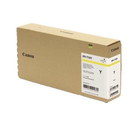 kazeta CANON PFI-710Y yellow iPF TX-2000/2100/3000/3100/3200/4000/4100/4200 (700 ml) (2357C001)