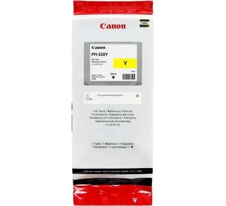 kazeta CANON PFI-320Y yellow iPF TM-200/205/300/305 (300 ml) (2893C001)