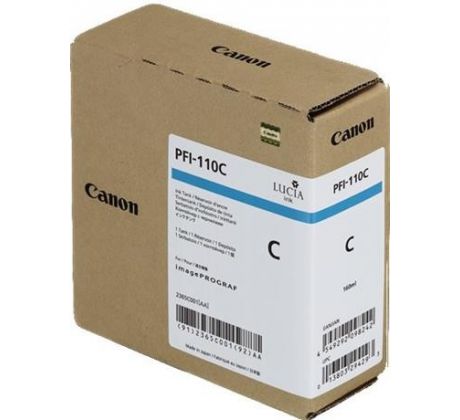 kazeta CANON PFI-110C cyan iPF TX-2000/2100/3000/3100/3200/4000/4100/4200 (160 ml) (2365C001)