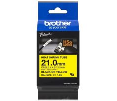 zmršťovacia bužírka BROTHER HSe651E čierne písmo, žltá bužírka TUBE (21mm) (HSE651E)