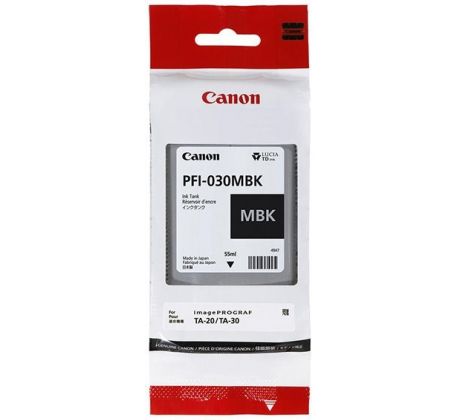 kazeta CANON PFI-030MBK matte black iPF TA-20/TA-30, TM-240/340 (55 ml) (3488C001)