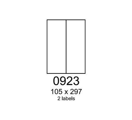 etikety RAYFILM 105x297 univerzálne biele R01000923A (100 list./A4) (R0100.0923A)