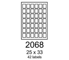 etikety RAYFILM 25x33 univerzálne biele R01002068A (100 list./A4) (R0100.2068A)