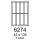 etikety RAYFILM 43x135 univerzálne biele R01006274F (1.000 list./A4) (R0100.6274F)