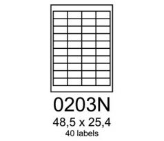 etikety RAYFILM 48,5x25,4 univerzálne biele R01000203NA (100 list./A4) (R0100.0203NA)