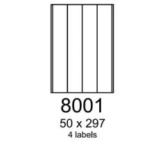 etikety RAYFILM 50x297 univerzálne biele R01008001A (100 list./A4) (R0100.8001A)
