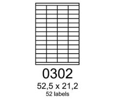 etikety RAYFILM 52,5x21,2 biele s odnímateľným lepidlom R01020302A (100 list./A4) (R0102.0302A)