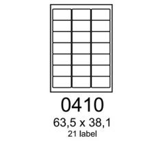 etikety RAYFILM 63,5x38,1 univerzálne biele R01000410A (100 list./A4) (R0100.0410A)