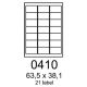 etikety RAYFILM 63,5x38,1 univerzálne biele eco R0ECO0410A (100 list./A4) (R0ECO.0410A)