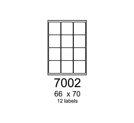 etikety RAYFILM 66x70 univerzálne biele R01007002A (100 list./A4) (R0100.7002A)