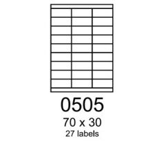 etikety RAYFILM 70x30 univerzálne biele R01000505A (100 list./A4) (R0100.0505A)