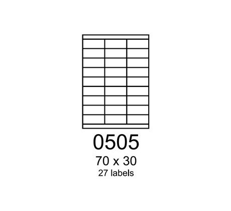 etikety RAYFILM 70x30 univerzálne biele R01000505A (100 list./A4) (R0100.0505A)