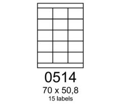 etikety RAYFILM 70x50,8 univerzálne biele R01000514A (100 list./A4) (R0100.0514A)
