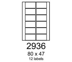 etikety RAYFILM 80x47 univerzálne biele R01002936A (100 list./A4) (R0100.2936A)