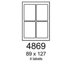 etikety RAYFILM 89x127 univerzálne biele R01004869A (100 list./A4) (R0100.4869A)