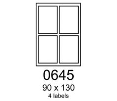 etikety RAYFILM 90x130 univerzálne biele R01000645F (1.000 list./A4) (R0100.0645F)