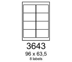etikety RAYFILM 96x63,5 univerzálne biele R01003643A (100 list./A4) (R0100.3643A)