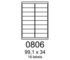 etikety RAYFILM 99,1x34 univerzálne biele R01000806A (100 list./A4) (R0100.0806A)