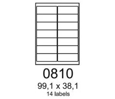 etikety RAYFILM 99,1x38,1 univerzálne biele R01000810A (100 list./A4) (R0100.0810A)