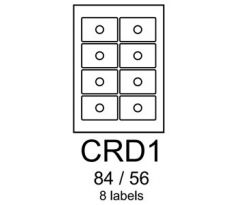 etikety RAYFILM CRD1 84/56 univerzálne biele R0100CRD1A (100 list./A4) (R0100.CRD1A)