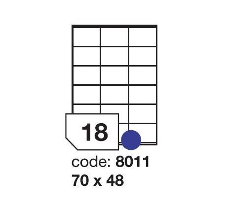etikety RAYFILM 70x48 univerzálne biele R01008011A (100 list./A4) (R0100.8011A)