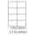 etikety samolepiace 105x74 univerzálne biele 8ks/A4 (100 listov A4/bal.) (ECO-10507400)