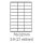 etikety ECODATA Samolepiace 70x32mm, 27ks/A4 univerzálne biele (100 listov A4/bal.) (ECO-07003200)