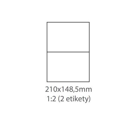 etikety Samolepiace 210x148,5 univerzálne biele (1000 listov A4/bal.) (ECO-21014800F)