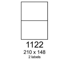 etikety RAYFILM 210x148 univerzálne červené R01221122F (1.000 list./A4) (R0122.1122F)
