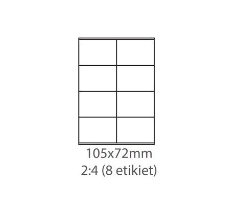 etikety Samolepiace 105x72 univerzálne biele (1000 listov A4/bal.) (ECO-10507200F)