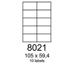 etikety RAYFILM 105x59,4 univerzálne biele R01008021A (100 list./A4) (R0100.8021A)