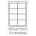 etikety Samolepiace 96,5x67,7 univerzálne biele 8ks/A4 (1000 listov A4/bal.) (ECO-09606700F)